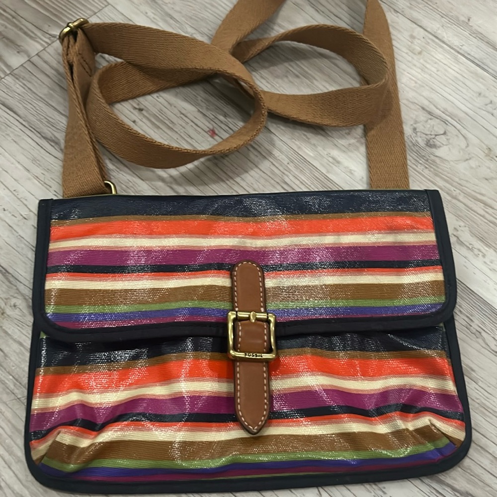 Authentic Fossil Keyper Coated Canvas Women's Sho… - image 1